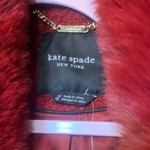 kate spade Red coat with sparkle